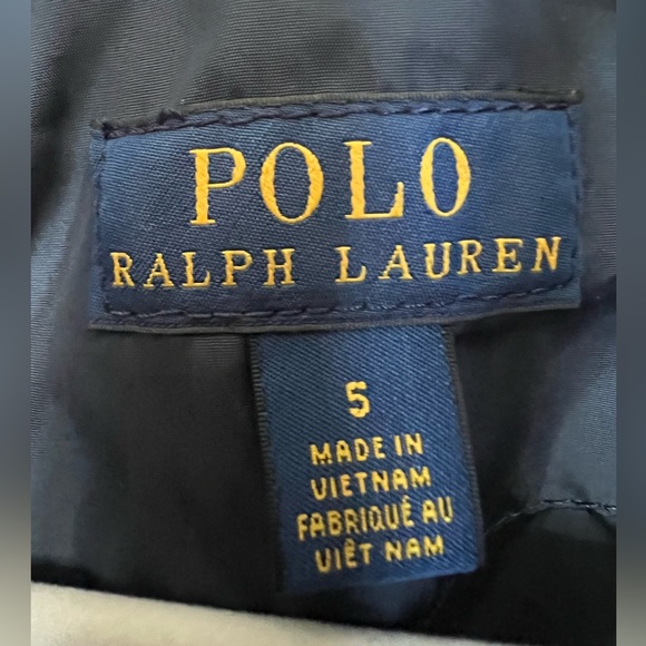 Polo Ralph Lauren Boys Windbreaker Jacket with hood - Navy - size 5 - Picture 9 of 11